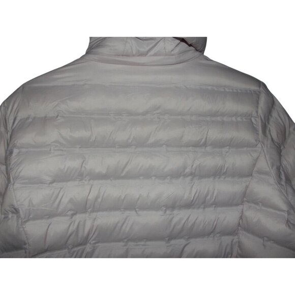 Time and Tru Puffer Jacket Womens 1X 16W 18W Solid Light Pink Zip Coat rem.hood - Picture 11 of 15
